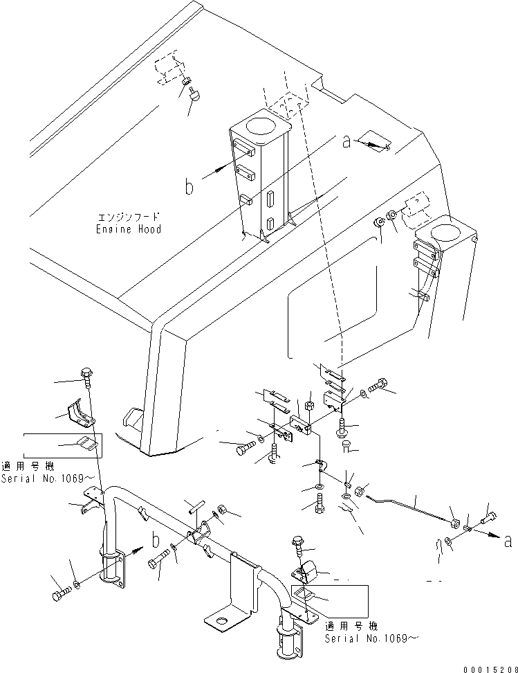 HM400-1R NGINE HOOD AND RELATED PARTS (2/2)