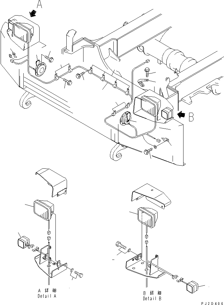 HM400-1R EAD LAMP AND HARNESS