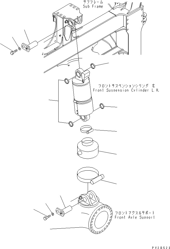 Part 80. FRONT SUSPENSION CYLINDER¤ L.H. (MOUNTING PARTS) [S3100-02A0]