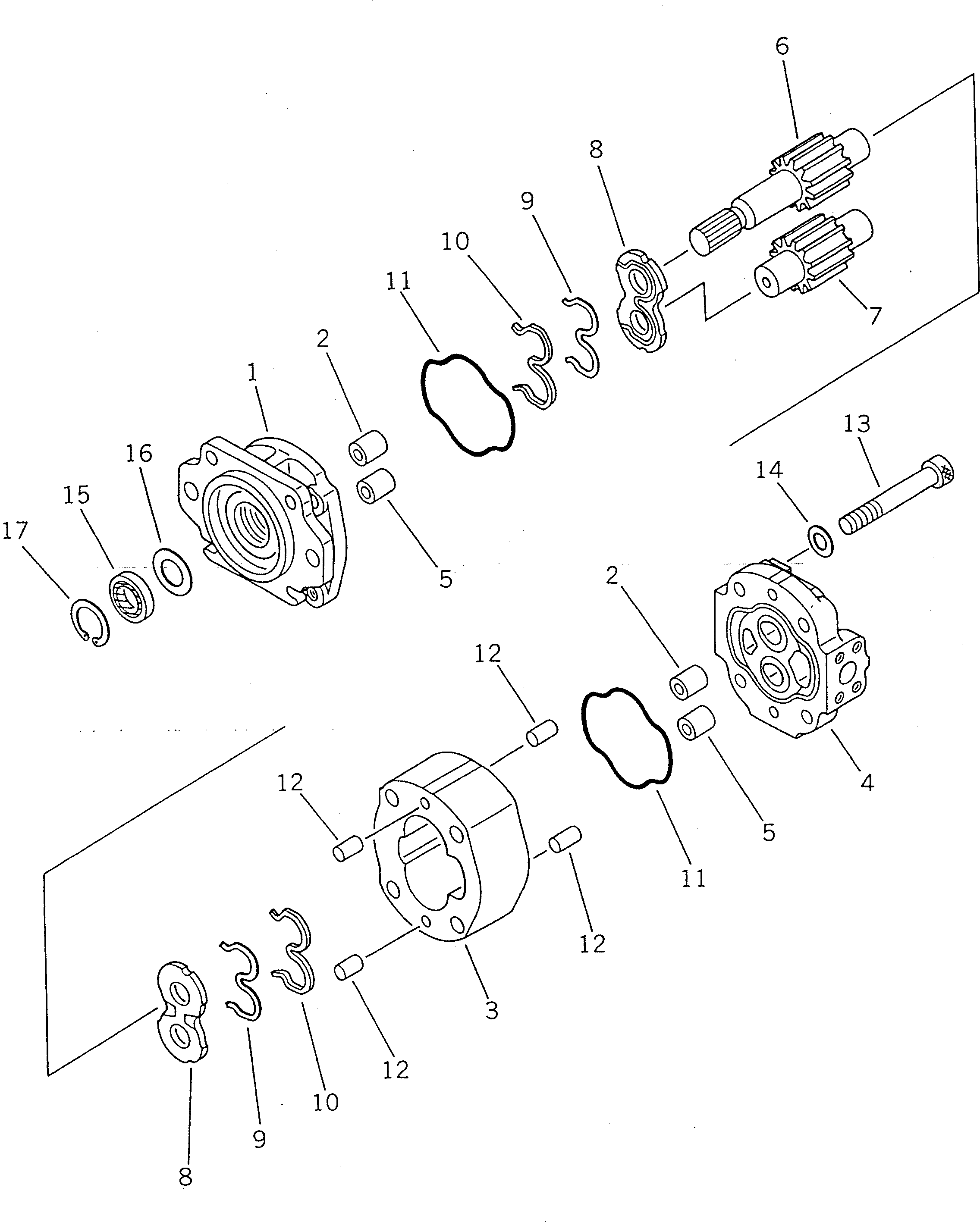 HM400-1R YDRAULIC GEAR PUMP (SAR100)