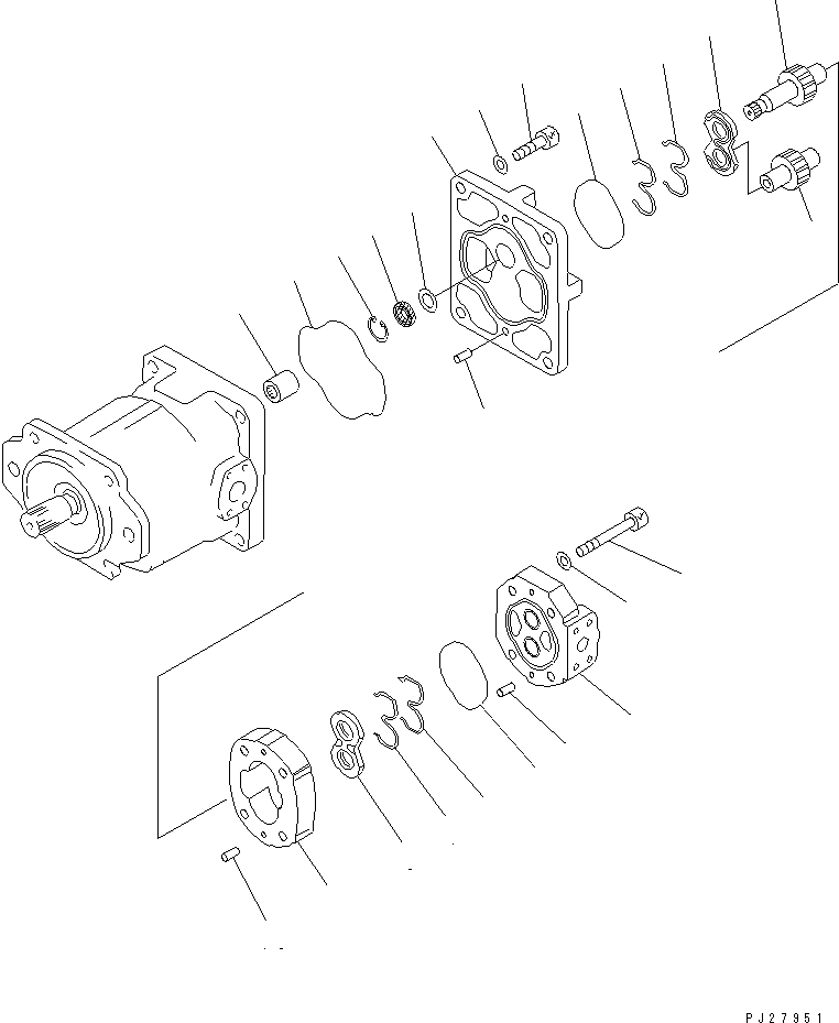 Part 110. HYDRAULIC GEAR PUMP (SAR80¤25) (2/2) [Y1610-22A0]