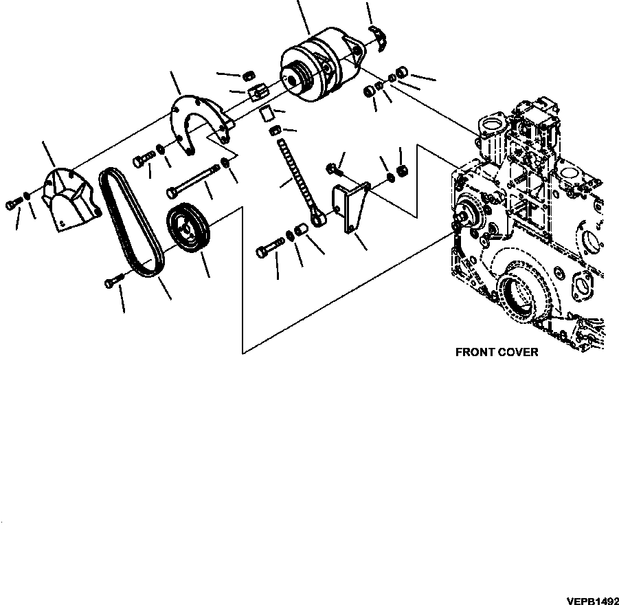 Part |$158. 75 A ALTERNATOR MOUNTING (HARDENED PULLEY) [A6102-B8A5]