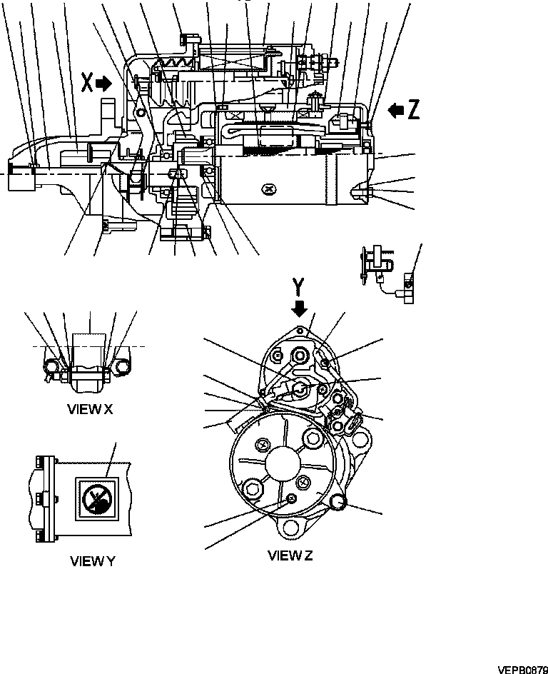 Part |$170. STARTING MOTOR [A6112-B8A0]