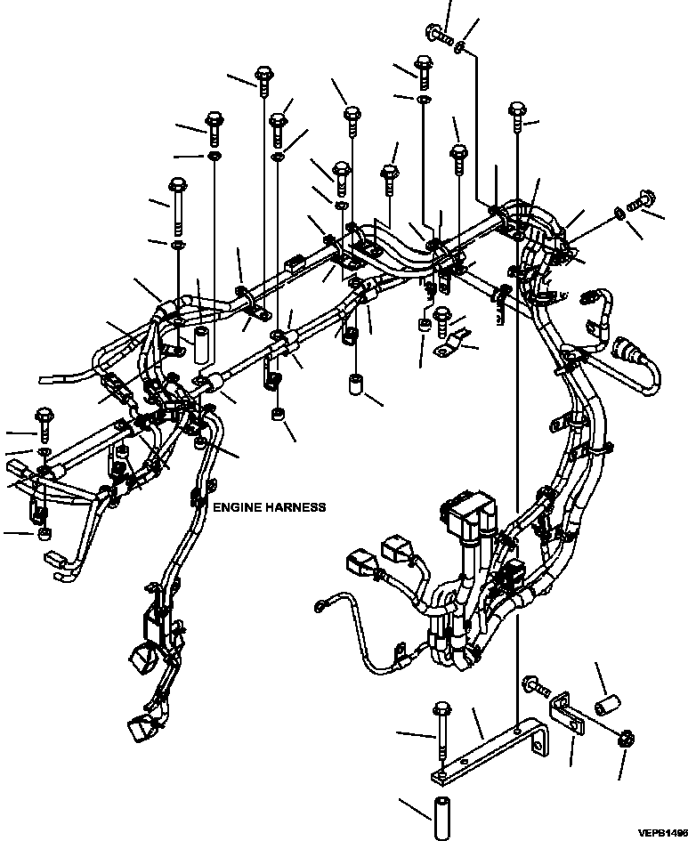 Part |$186. ENGINE WIRING HARNESS (3/4) [A6126-B8A3]