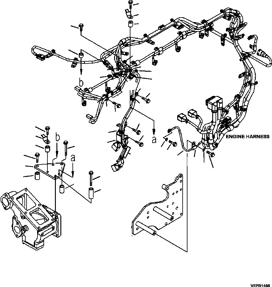 Part |$190. ENGINE WIRING HARNESS (4/4) ENGINE S/N 530699 AND UP [A6126-B8A5]