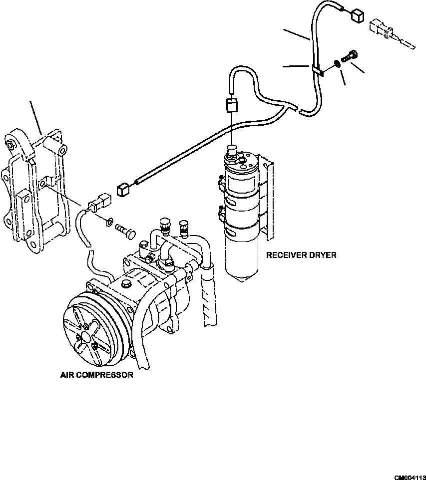 Part |$4. WIRING HARNESS AIR COMPRESSOR AND RECEIVER DRYER [E0150-02A1]