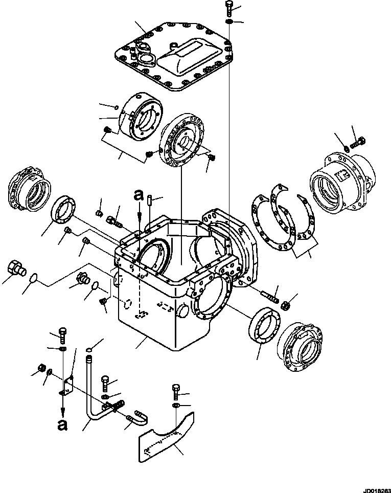 Part |$40. FRONT DIFFERENTIAL HOUSING AND RELATED PARTS [F3350-01A0]