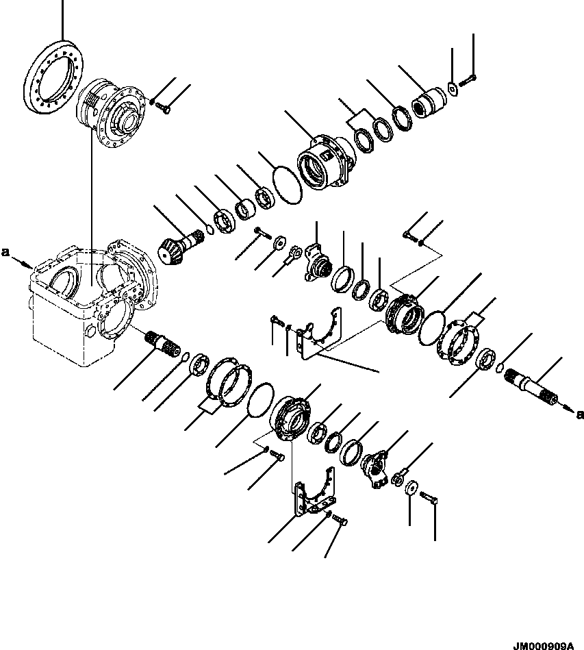 Part |$44. FRONT DIFFERENTIAL PINION AND CAGE [F3350-03A0]