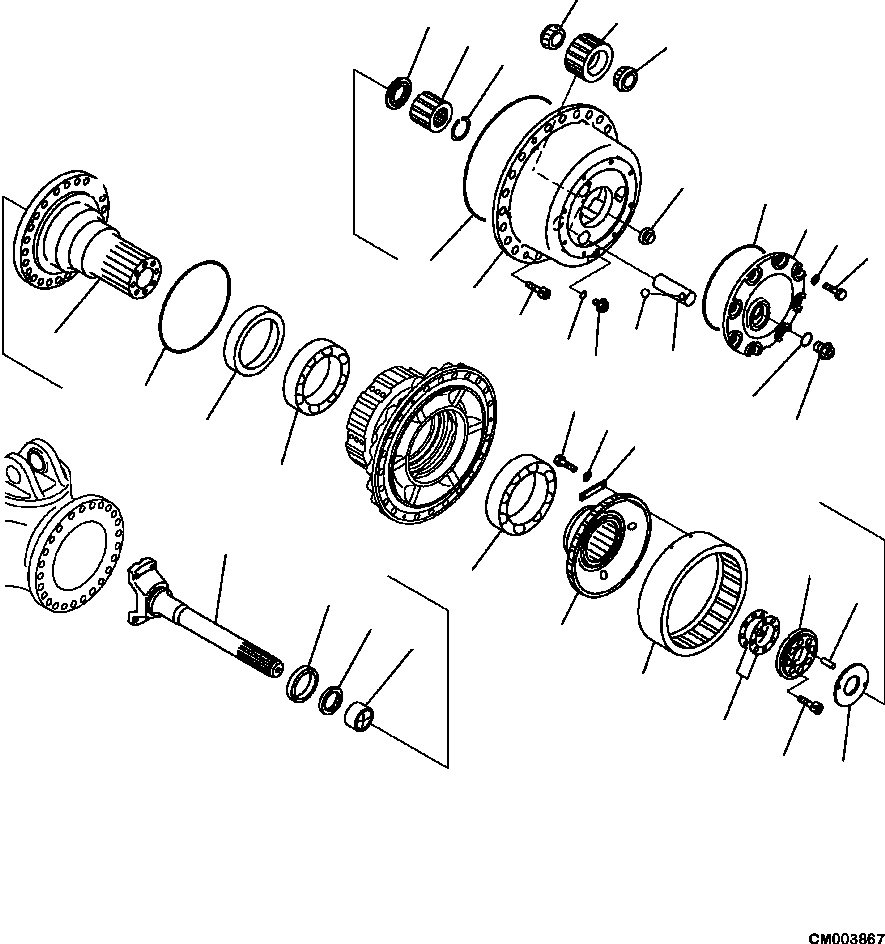 Part |$46. FINAL DRIVE AND BRAKE L.H. FRONT FINAL DRIVE [F3360-01A0]