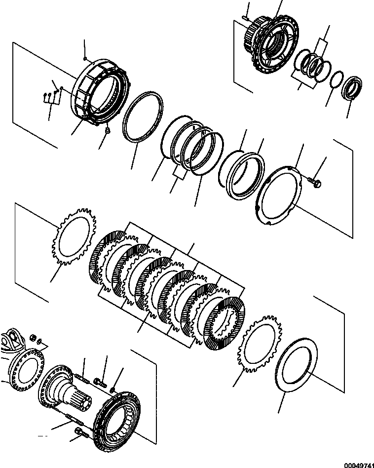 Part |$48. FINAL DRIVE AND BRAKE BRAKE - L.H. FRONT [F3360-02A0]