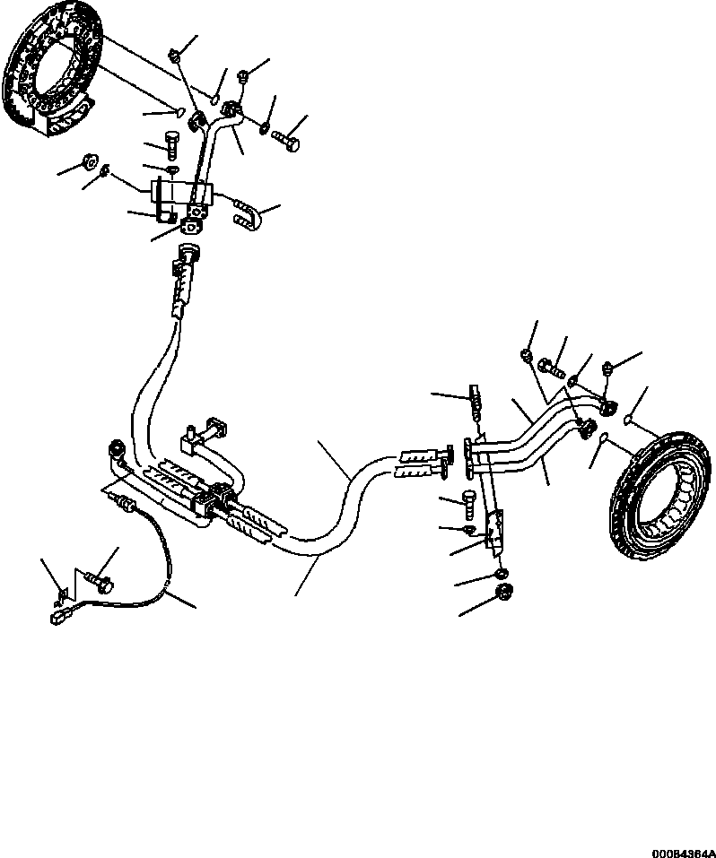 Part |$64. BRAKE PIPING FRONT BRAKE OIL COOLING CIRCUIT [F3426-01A0]