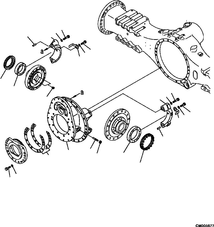 Part |$70. CENTER AXLE CARRIER ASSEMBLY [F3450-01A0]