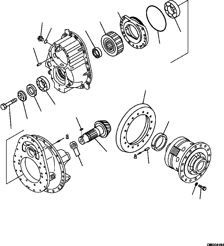 Part |$74. CENTER AXLE PINION AND CAGE [F3450-03A0]