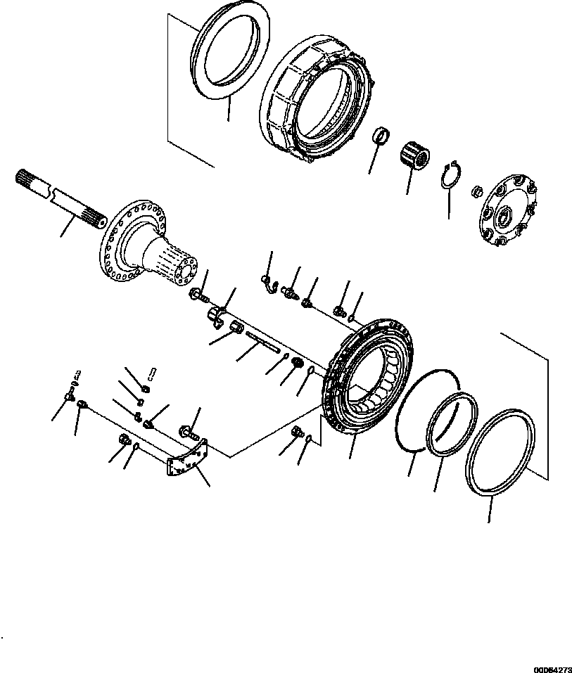 Part |$90. FINAL DRIVE AND BRAKE BRAKE CYLINDER - R.H. CENTER [F3450-11A0]