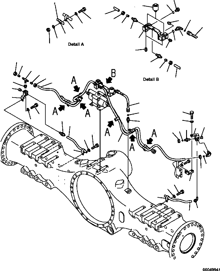 Part |$102. CENTER BRAKE DRAIN PIPING [F3455-03A0]