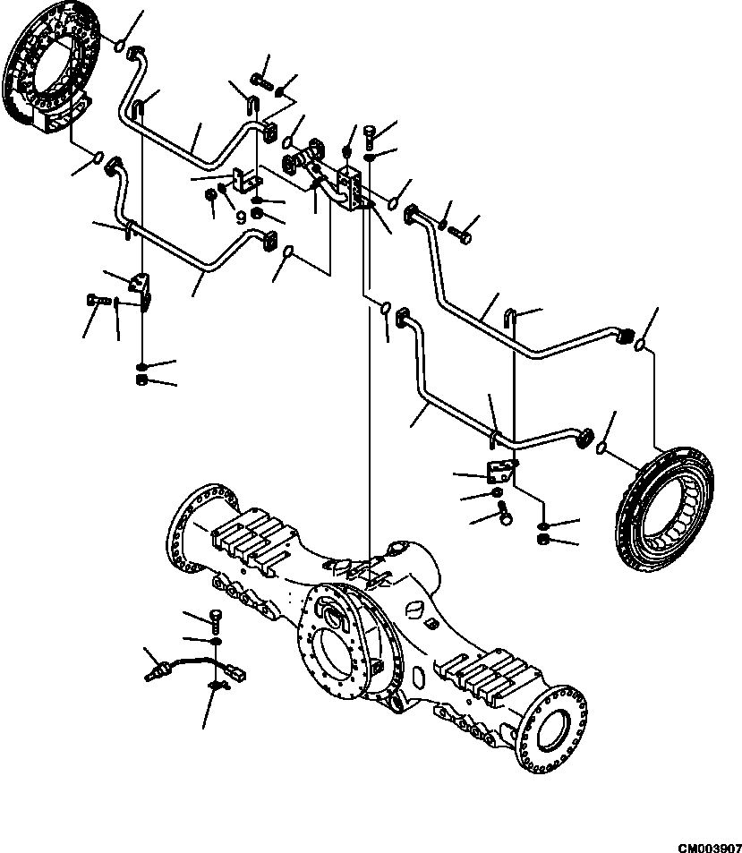 Part |$110. CENTER BRAKE COOLER PIPING [F3456-01A0]