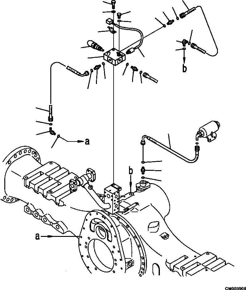 Part |$112. CENTER BRAKE DIFFERENTIAL LOCK COOLING PIPING [F3456-02A0]