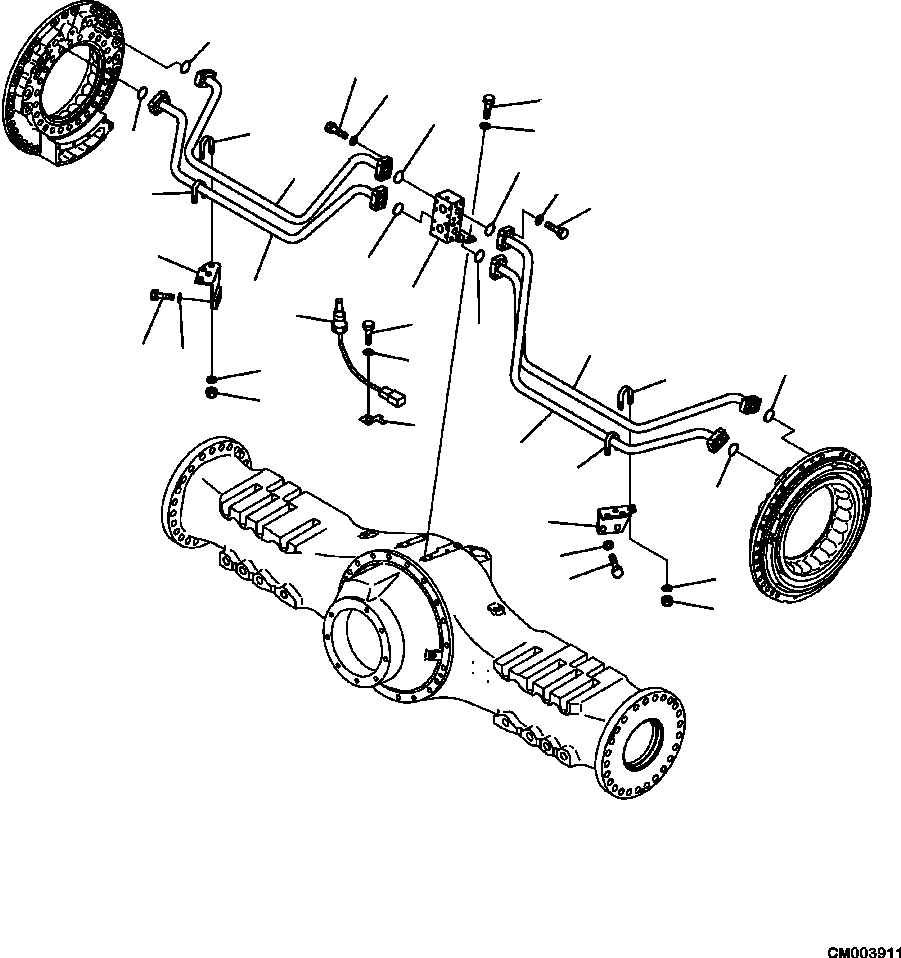 Part |$124. REAR BRAKE COOLER PIPING [F3466-01A0]