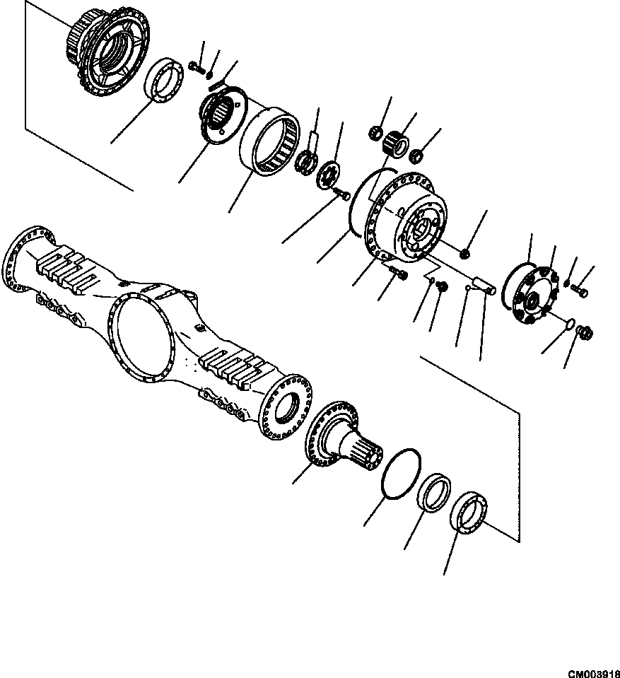 Part |$136. FINAL DRIVE AND BRAKE L.H. REAR [F3560-04A0]