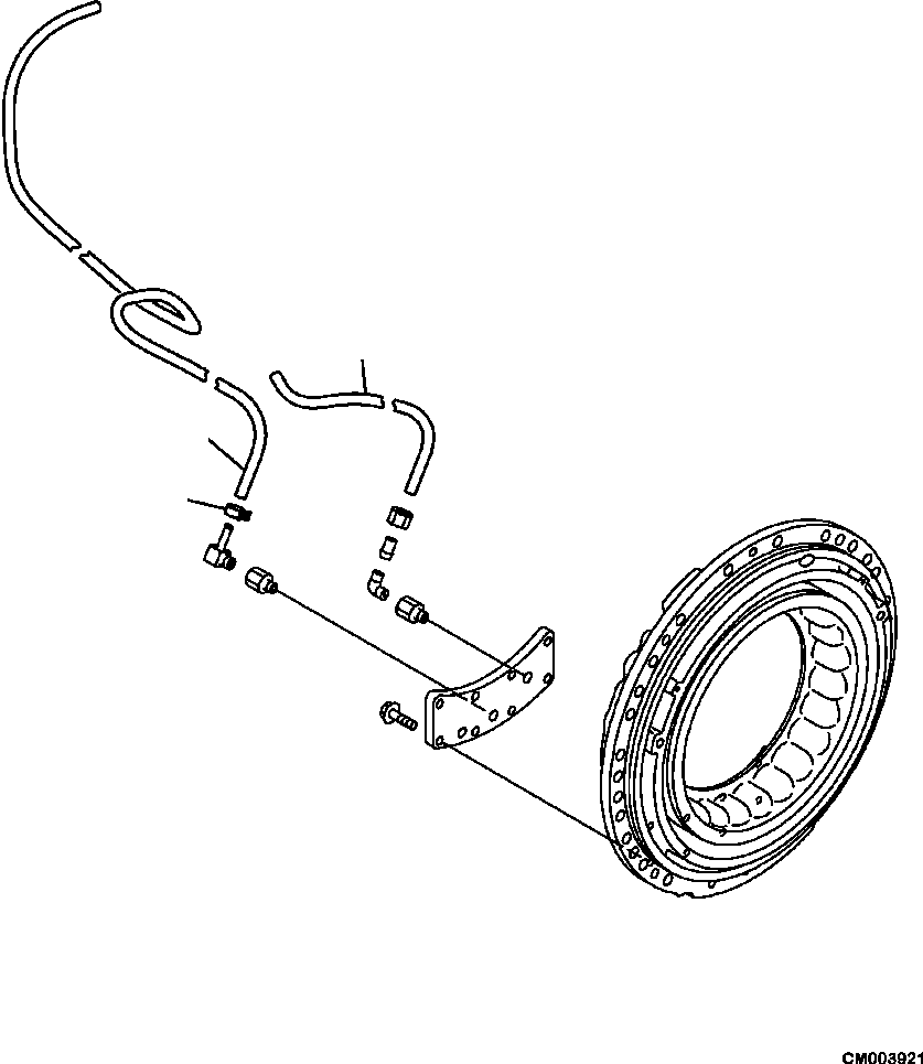 Part |$142. BRAKE PIPING L.H. REAR BRAKE CYLINDER LINE [F3560-07A0]