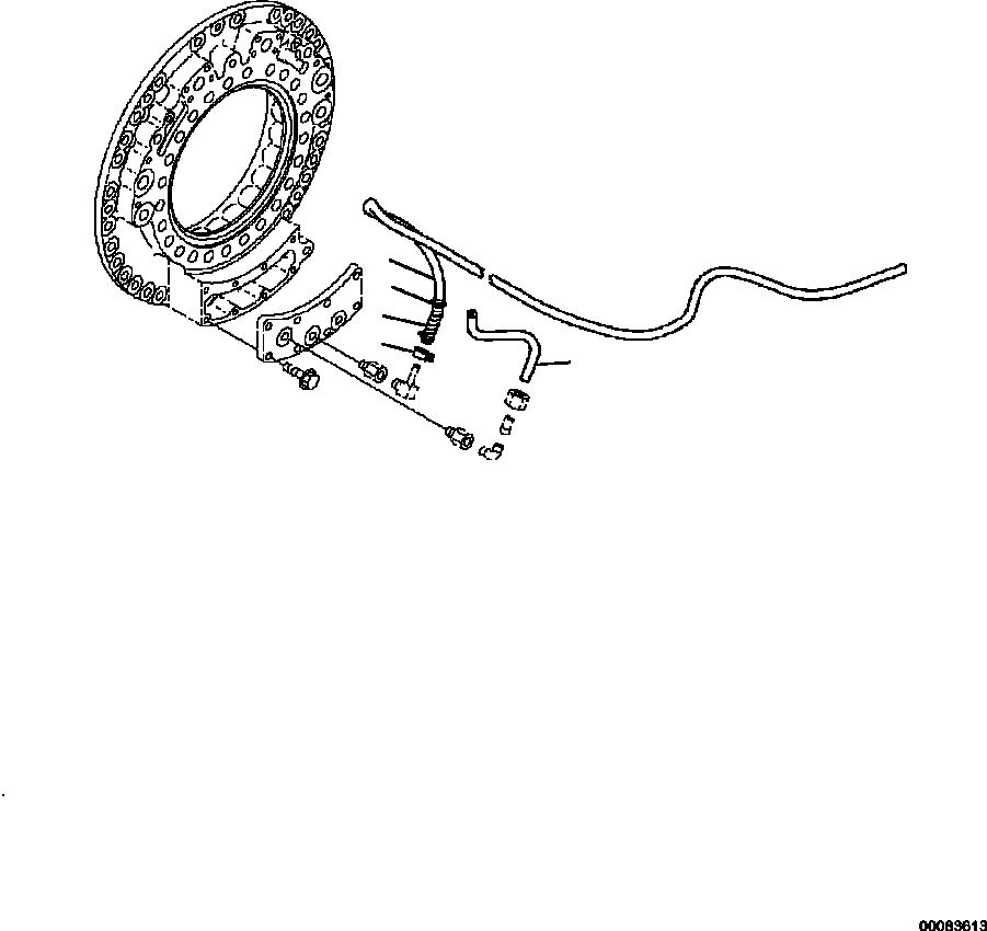 Part |$150. BRAKE PIPING R.H. REAR BRAKE CYLINDER LINE [F3560-11A0]