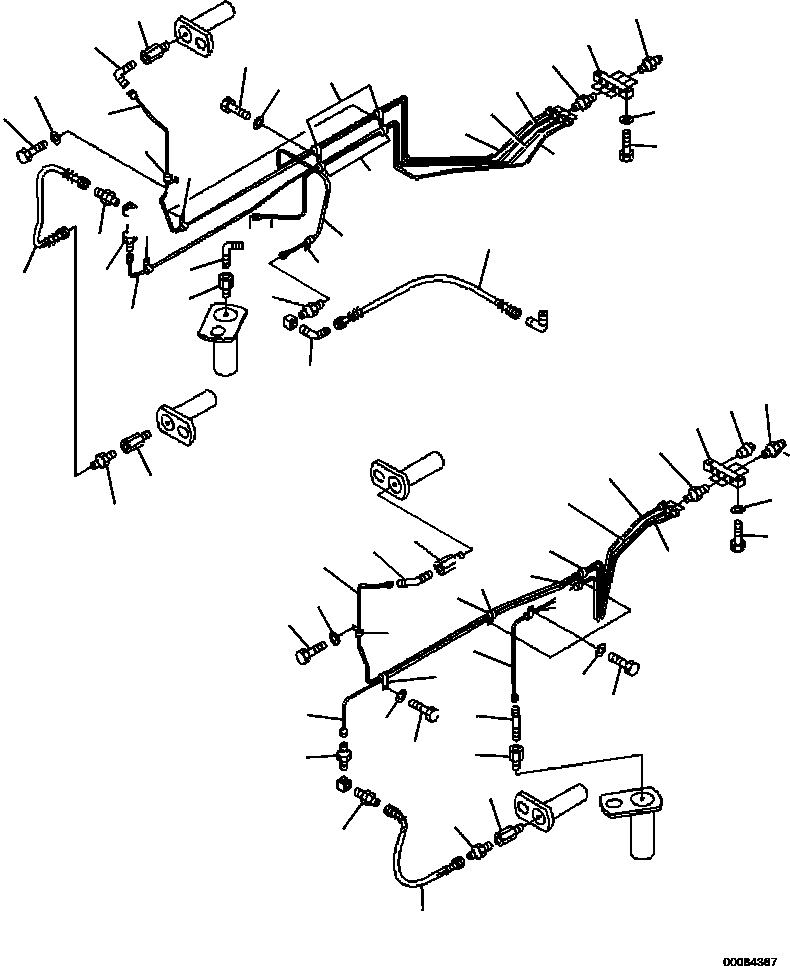 Part |$154. LUBRICATION FRONT GREASE LINES [F3710-01A0]