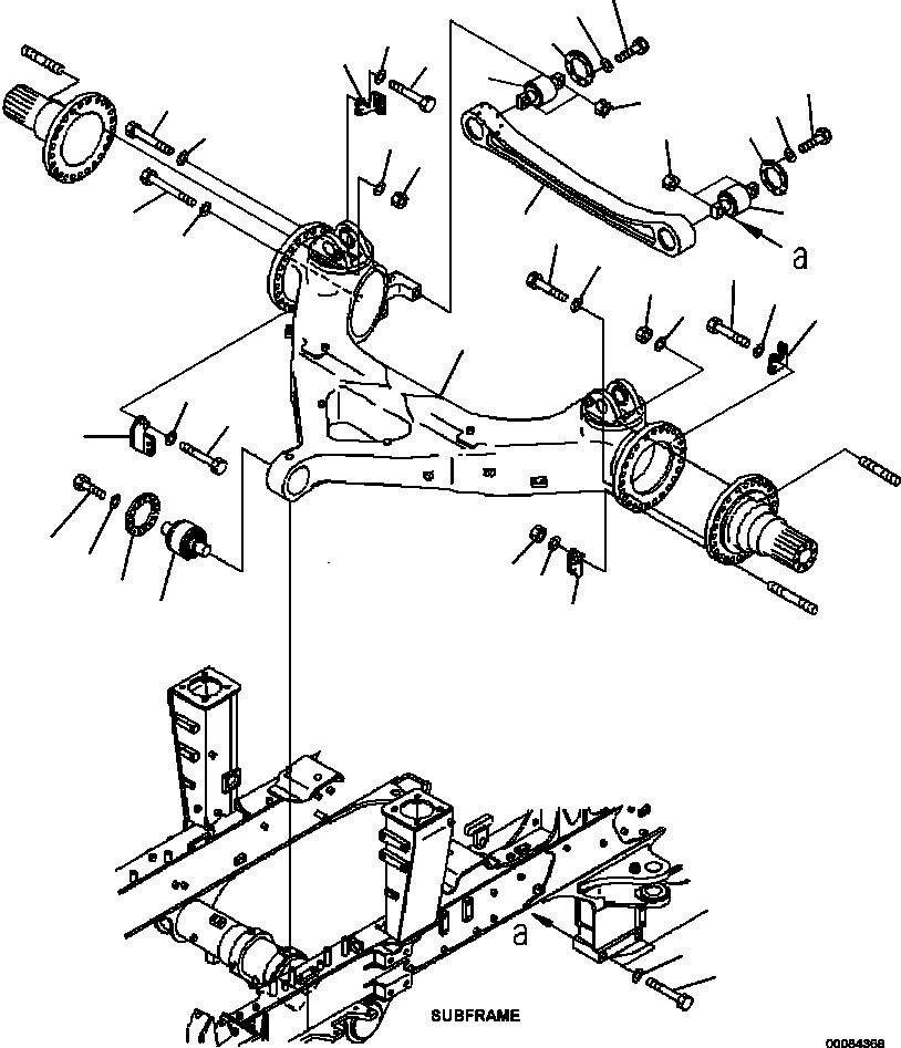 Part |$160. FRONT AXLE SUPPORT (1/2) [F3820-01A0]