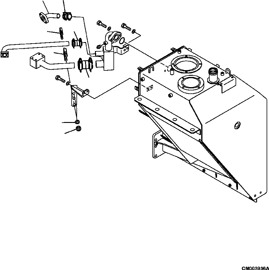 Part |$4. HYDRAULIC PIPING RETURN LINE [H0110-03A0]