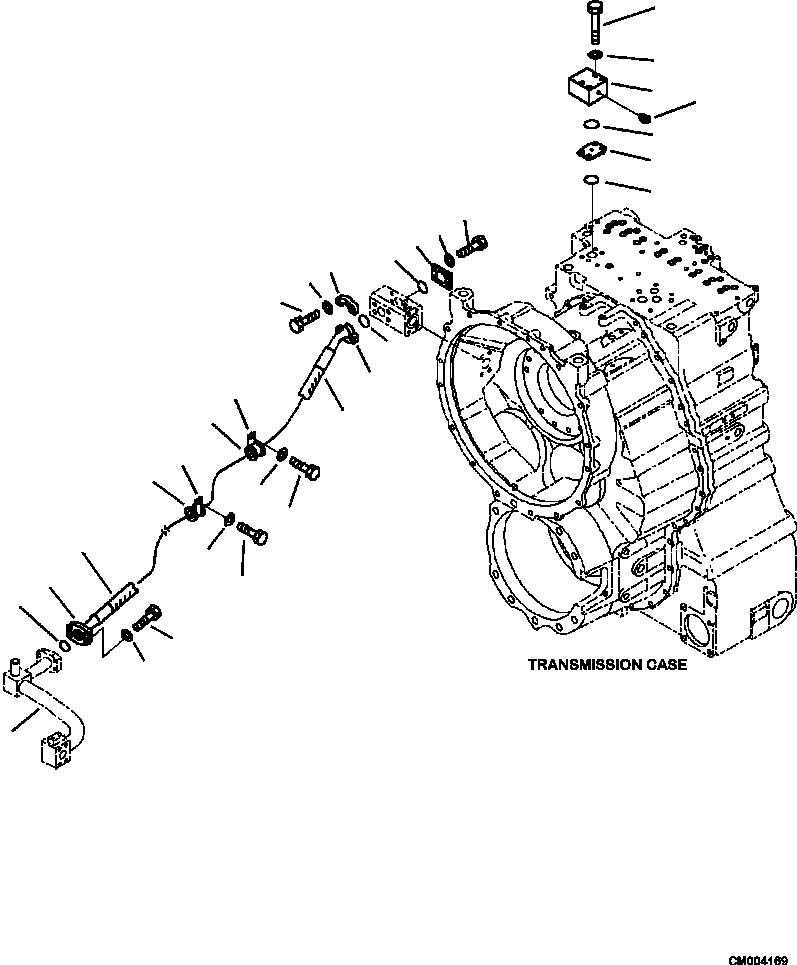 Part |$112. BRAKE OIL COOLING PIPING TRANSMISSION TO FRONT AXLE (1/2) [H3511-01A0]