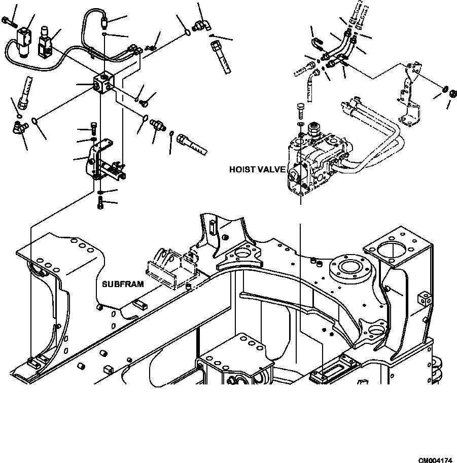 Part |$132. DIFFERENTIAL LOCK PIPING FRONT FRAME PIPING [H3511-11A0]