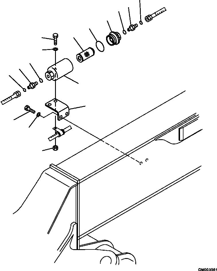 Part |$142. DIFFERENTIAL LOCK PIPING LINE STRAINER [H3511-17A0]