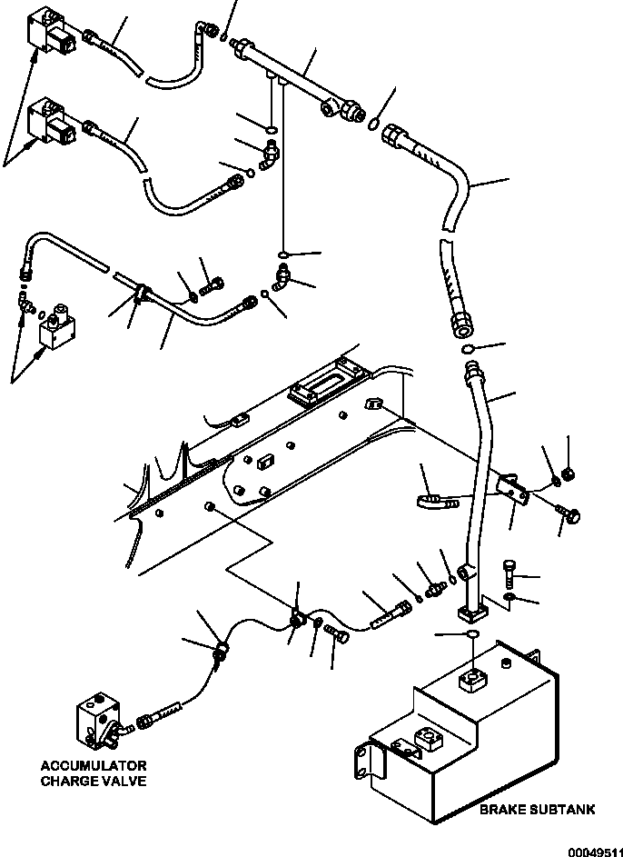 Part |$166. BRAKE PIPING RETURN LINE [H3540-05A0]