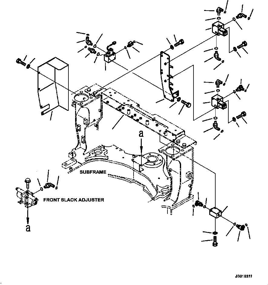 Part |$178. BRAKE PIPING PROPORTIONAL, SHUTTLE AND PARKING BRAKE VALVES [H3540-11A0]