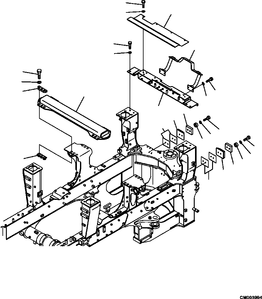 HM400-AE CM003994 3125-02A0 FRONT FRAME FRAME ACCESSORY PARTS