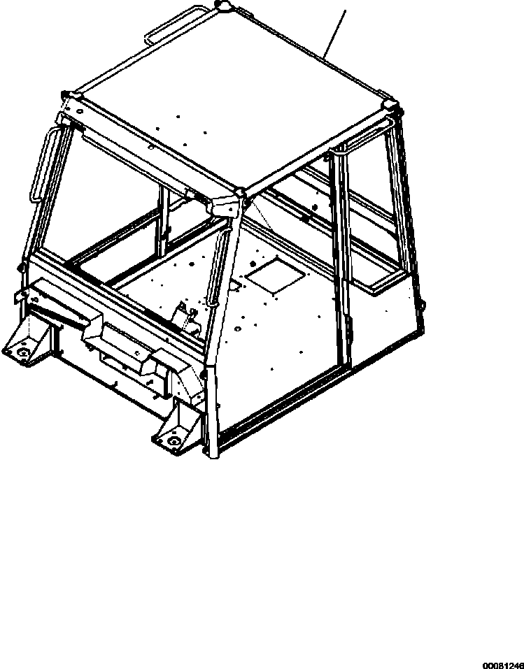 Part |$0. ROPS CAB COMPLETE ASSEMBLY WITH KOMTRAX [K0200-01B0]