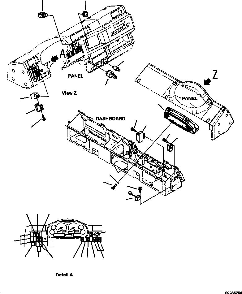 Part |$66. FLOOR MONITOR PANEL AND SWITCHES [K0200-33B0]