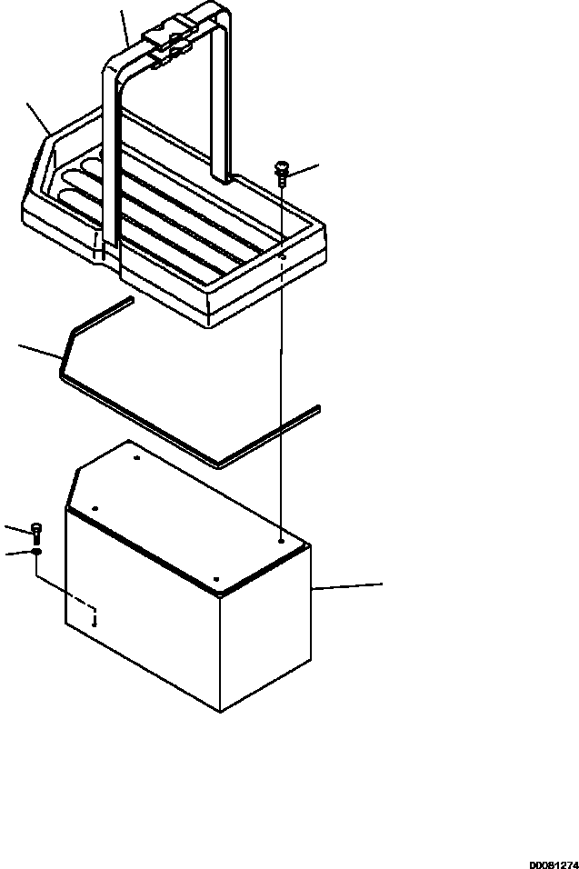 HM400-AE 00081274 0200-53B0 FLOOR REAR BOX