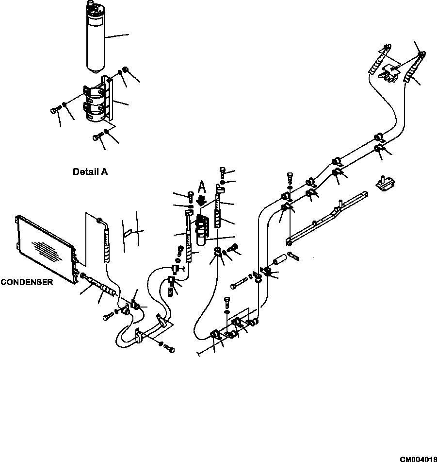 Part |$120. AIR CONDITIONER RECEIVER TANK AND PIPING [K0200-96B0]