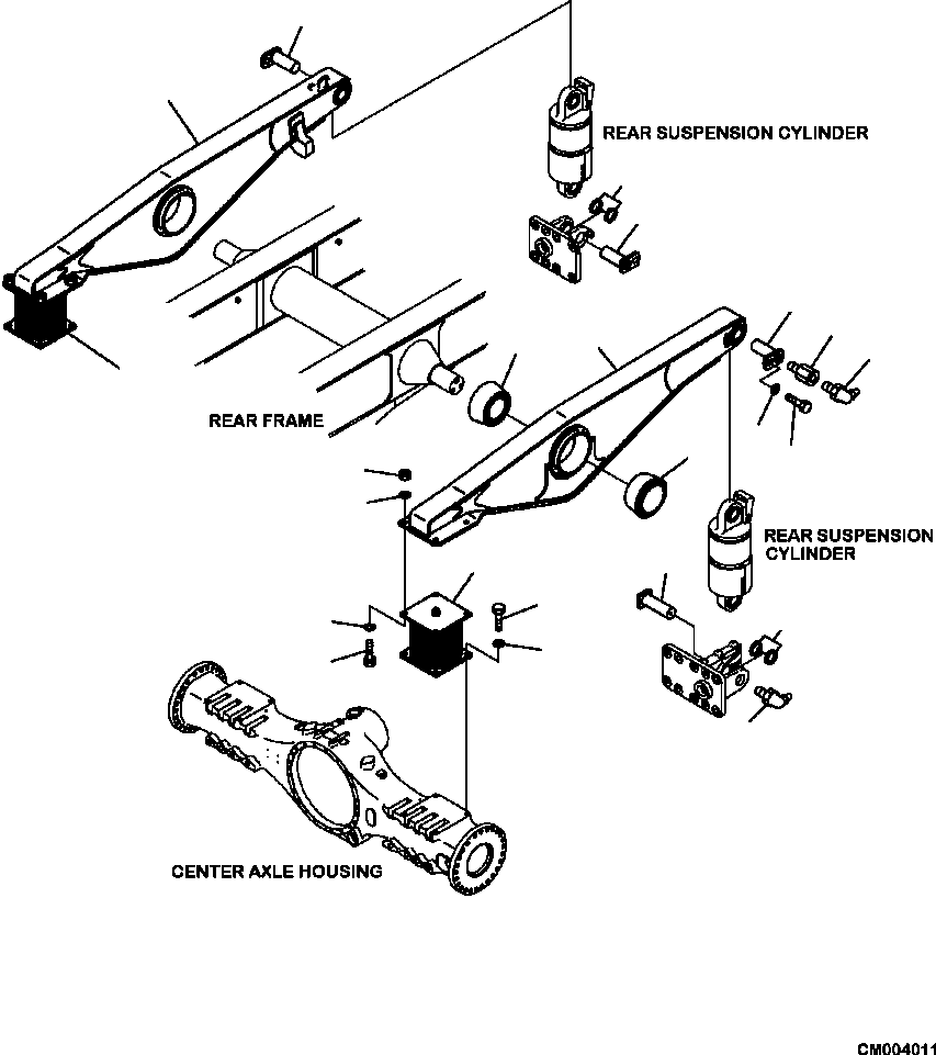 Part |$12. SUSPENSION CYLINDER REAR (EQUALIZER BAR AND SPRING) [S3300-01A0]