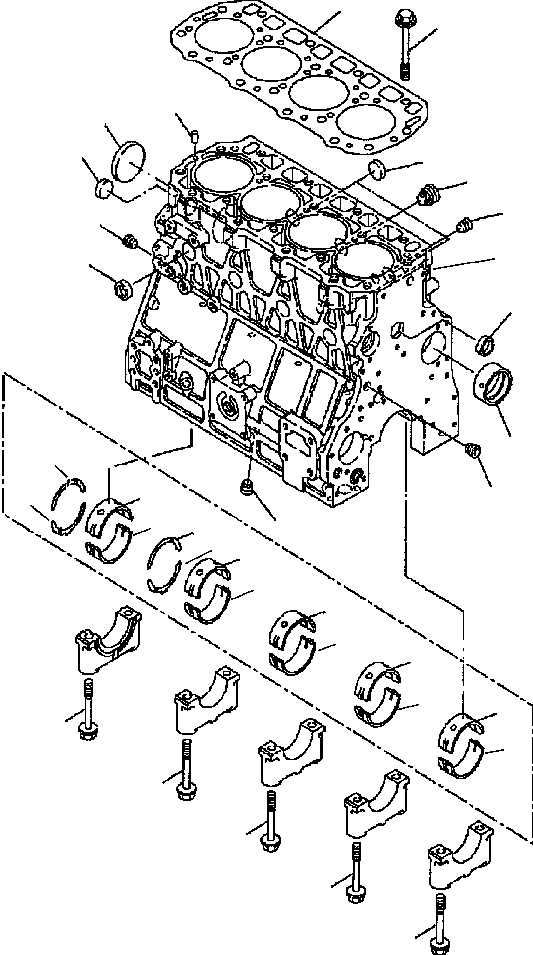 WB1402N RXB00040 IG. A0201-01A0 CYLINDER BLOCK - ASPIRATED ENGINE