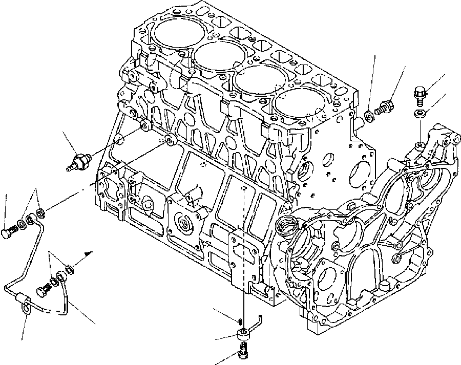 Part |$16. LUBRICATING OIL LINE - ASPIRATED ENGINE [A0311-01A0]