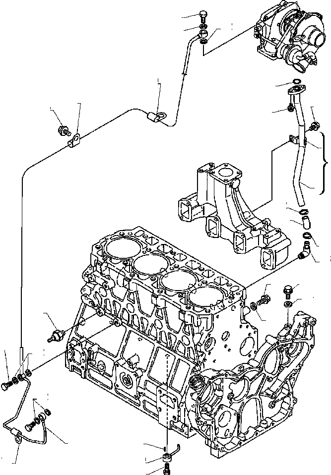 Part |$17. LUBRICATING OIL LINE - TURBO ENGINE [A0316-01A0]