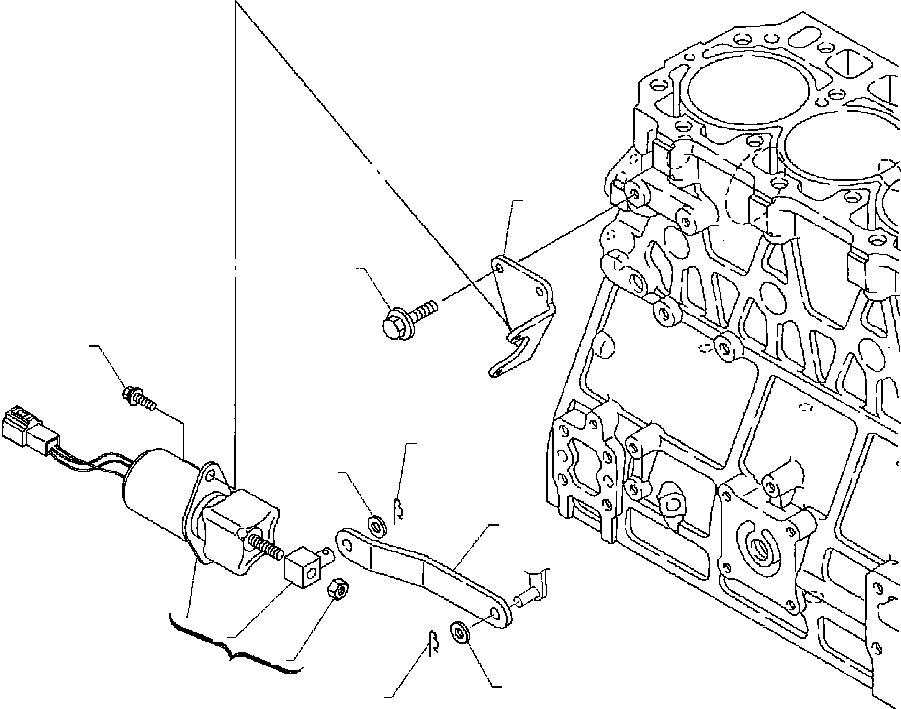 WB1402N RXB00221 IG. A0621-01A0 ENGINE STOP SOLENOID - ASPIRATED ENGINE