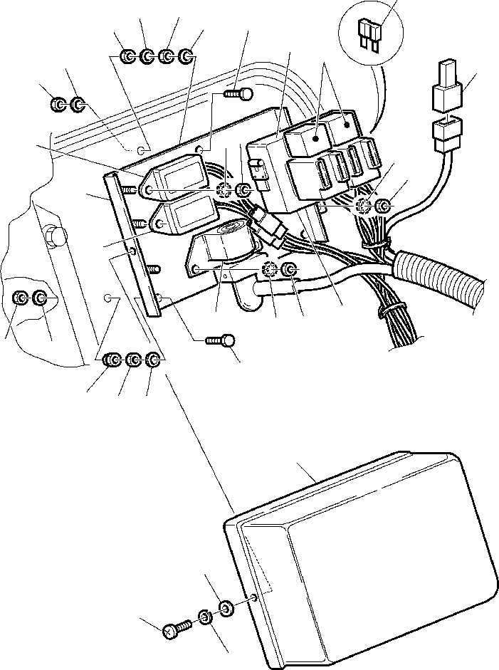 WB1402N RXB01852 IG. E1540-01A0 ELECTRICAL SYSTEM - MOTOR WIRING