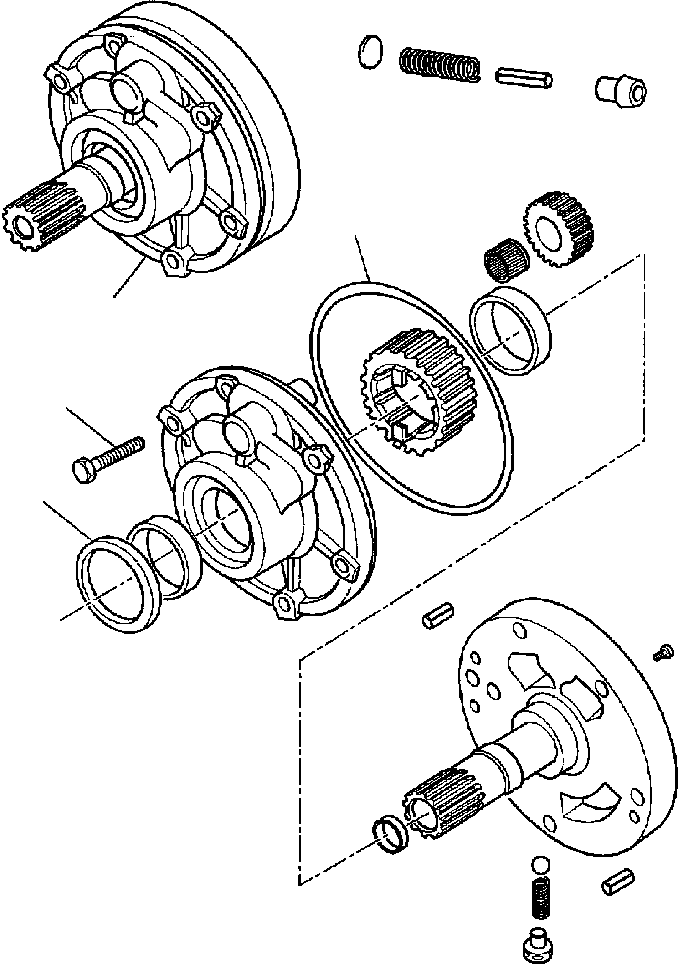 WB1402N RXB05290 IG. F3290-01A0 TRANSMISSION (2WD) - GEAR PUMP