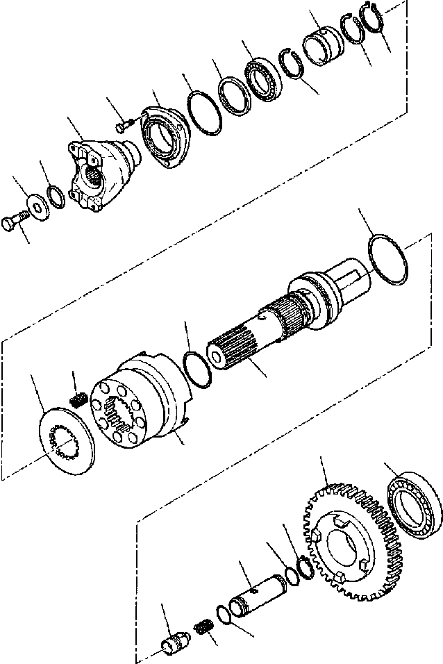 Part |$11. TRANSMISSION (4WD) - OUTPUT GEAR AND SHAFT [F3255-01A0]