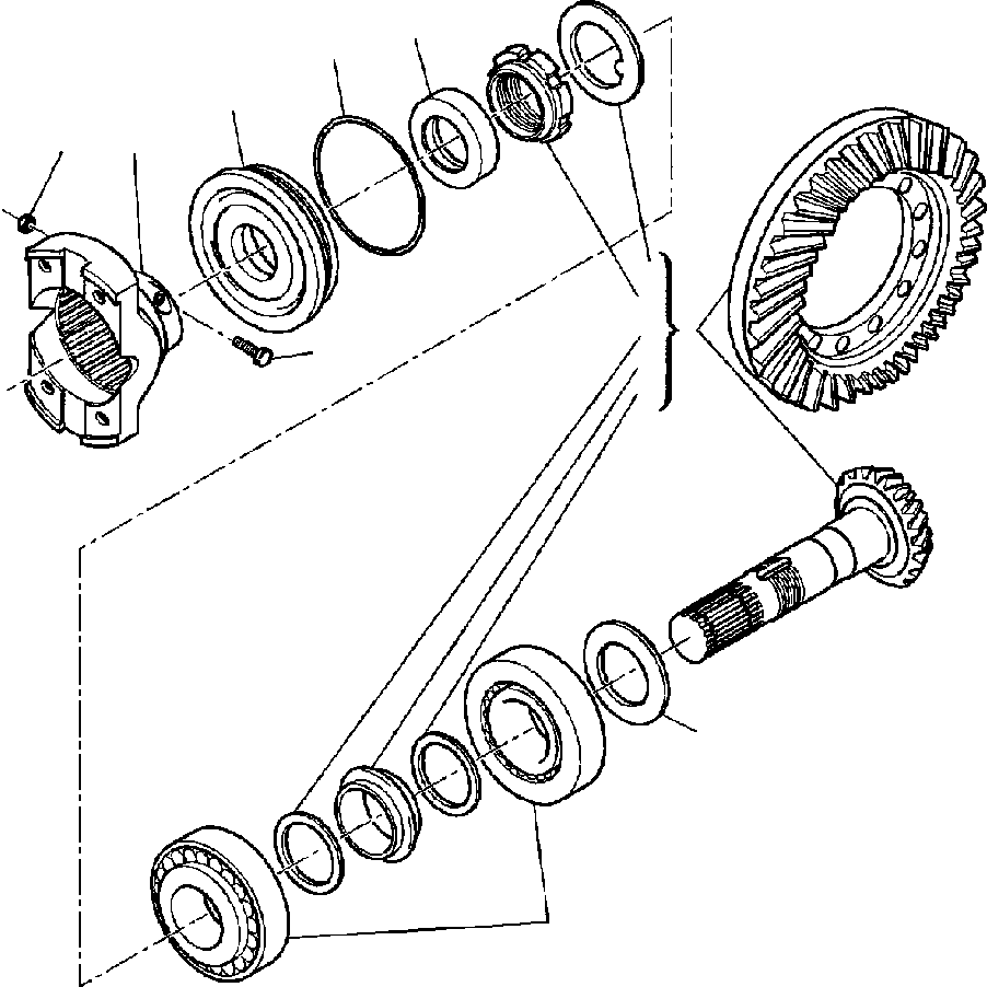 Part |$28. FRONT AXLE (4WD) - BEREL GEAR AND PINION [F3410-01A0]