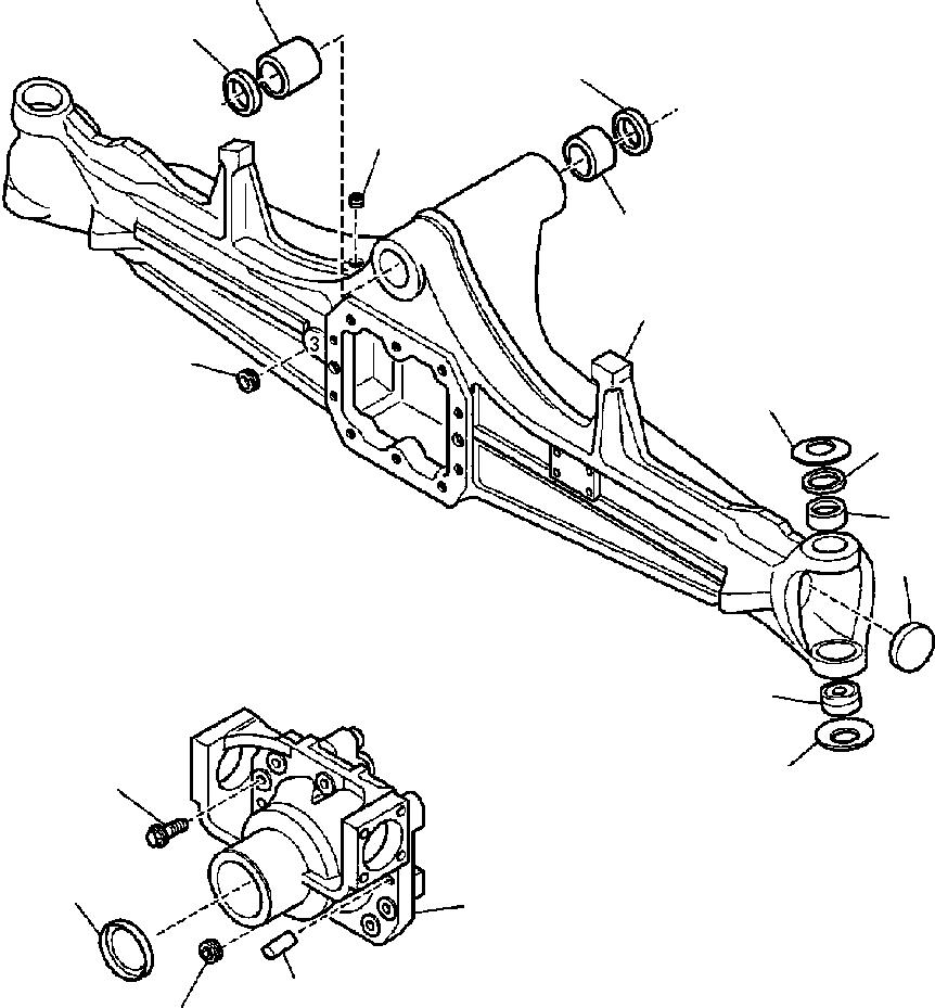 Part |$32. FRONT AXLE (2WD) - HOUSING [F3430-01A0]