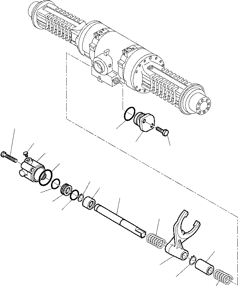 Part |$38. REAR AXLE - SHAFT AND FORK [F3465-01A0]