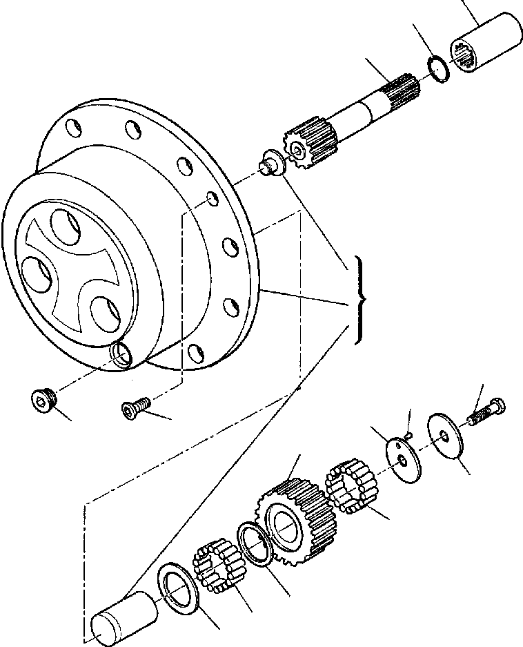 Part |$42. REAR AXLE - PLANETARY GEAR [F3485-01A0]